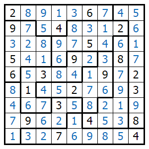 Sudoku puzzle of the day